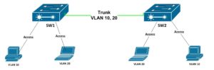 topologie vlan interfata access trunk ramon nastase