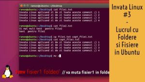 cum lucrez cu foldere si fisiere din terminal in ubuntu invata linux