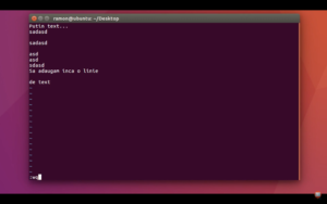 utilitare in linux din terminal cu editare de text prin vim