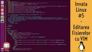 cum editez un fisier din terminalul linux cu vim